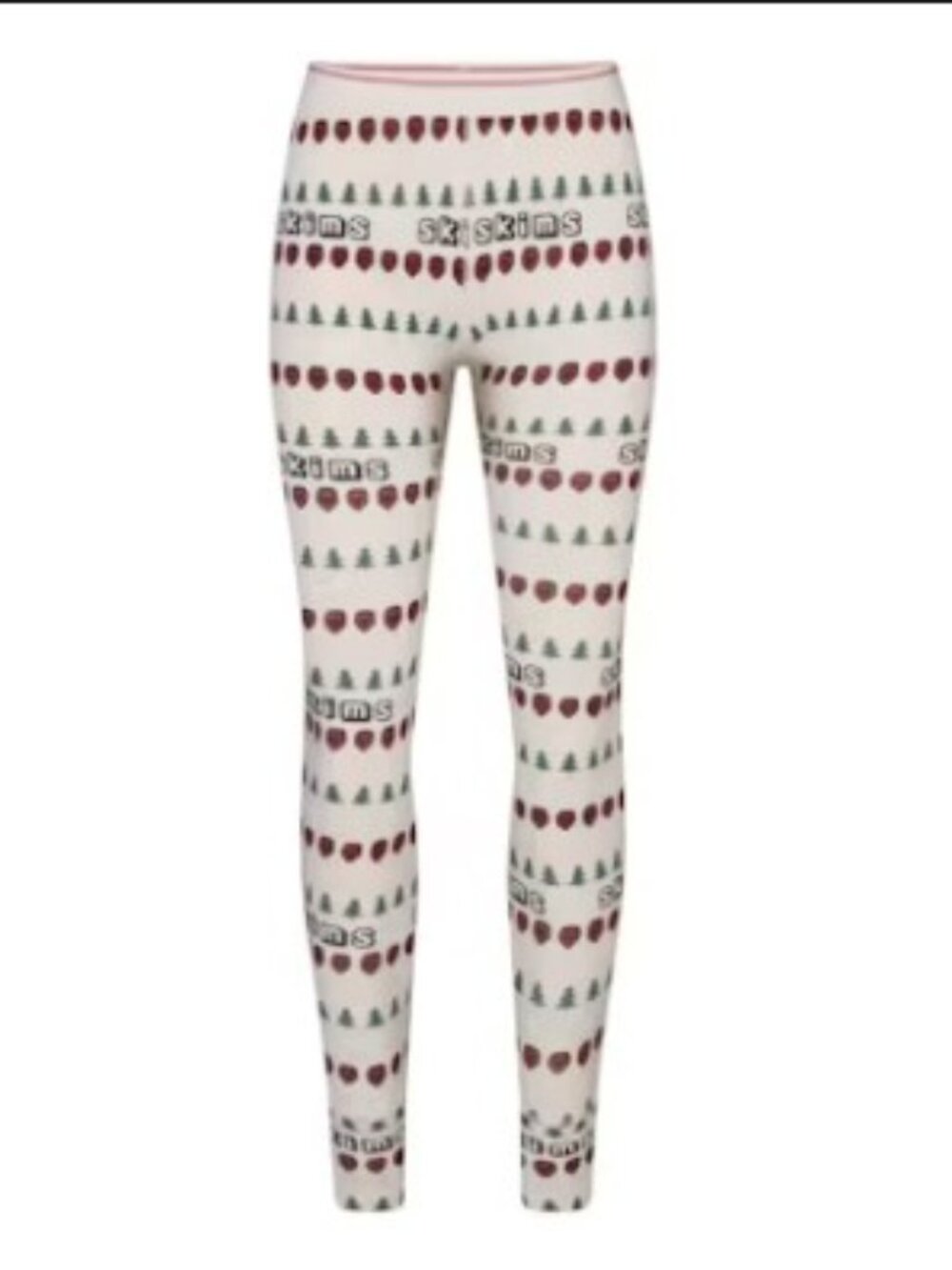 🎄 SKIMS x Cactus Plant Flea Market CPFM Cotton Rib Legging Fair Isle | S | NWT ✨